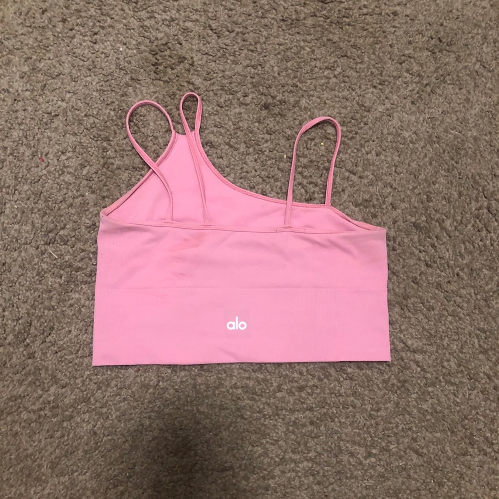 ALO Yoga Pink Strappy Sports Bra Size M